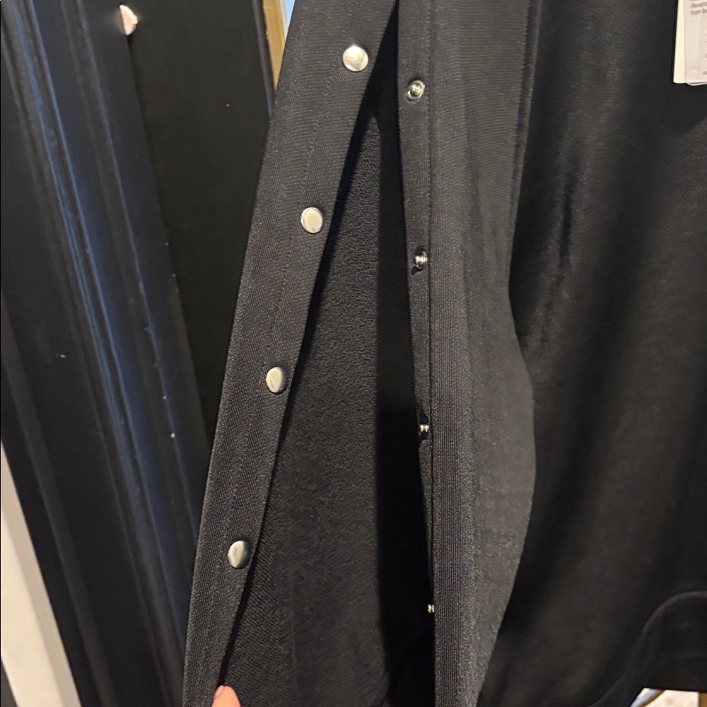 Alexander Wang Black Crewneck Sweater with Snap-Button Sleeve nwt cold sleeve - Picture 6 of 8